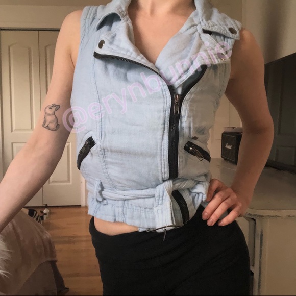 Obey Sleeveless Zip-up Vest Top XXS / XS - Picture 2 of 9